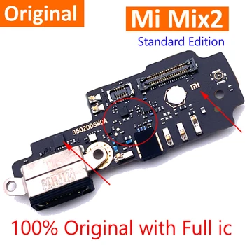 100% Оригинальная USB-Зарядная Плата Mix2 Для Xiaomi Mi MIX 2 6 ГБ Зарядный Порт Док-Станция С Микрофоном Гибкий Кабель Full IC