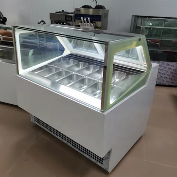 12 лотков Морозильная камера для мороженого из Индейки, Италия Морозильная камера для мороженого на открытом воздухе CFR BY SEA