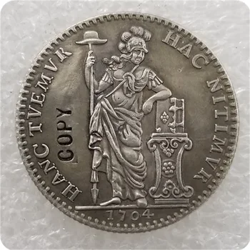 1704 Нидерландская Вест-Индия (Голландская Республика) Копировальная монета 1/4 Кварт-гульдена