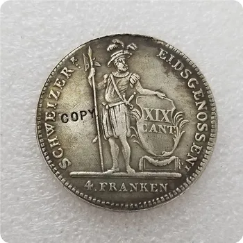 1814 Швейцария 4 монеты-копии PRANKEN памятные монеты-копии монет, медали, монеты для коллекционирования