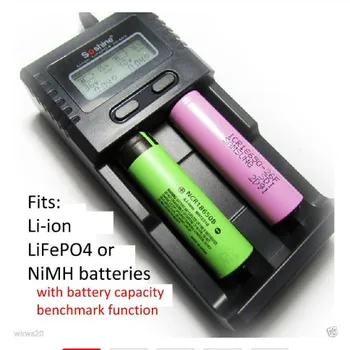 1ШТ литий-ионный аккумулятор LiFePO4 или NiMH с ЖК-дисплеем для определения емкости зарядного устройства 18650 AAA AA