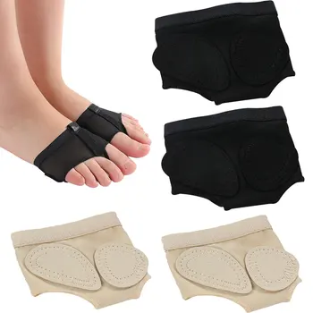 2 пары предотвращающих образование волдырей подушечек для ног для танцев, нескользящих балетных накладок для плюсневой кости, многоразовых мягких опорных накладок