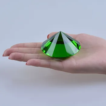 30 мм-150 мм Зеленый кристалл, украшения Фэншуй с бриллиантами, Домашний Декоративный шар для свадебных миниатюр, Аксессуары, подарки