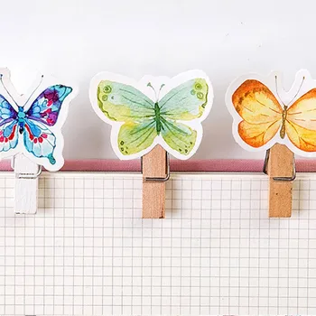 46шт мини-бабочка Декор бумажные наклейки для скрапбукинга Канцелярские наклейки DIY