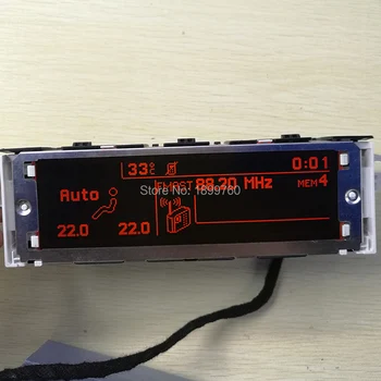 5 Меню Красный экран поддержка USB и Bluetooth Дисплей Часы монитор кондиционер 12 pin для Peugeot 307 407 408 citroen C4 C5