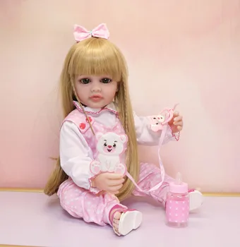 50 см мягкое силиконовое виниловое Возрожденное Детское Кукольное украшение Pretty Princess Эксклюзивная реалистичная Кукла-младенец Рождественский подарок