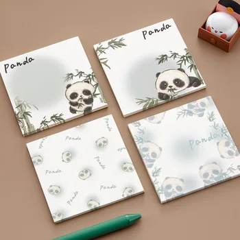 52 шт. /лот Kawaii Bamboo Panda N Times Sticky Notes Список Дел Блокнот Для Заметок Милые Школьные Канцелярские Принадлежности Подарочные Канцелярские Принадлежности