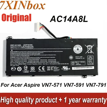 7XINbox AC14A8L 11,4 V 51Wh 4465mAh Аккумулятор для Ноутбука Acer Aspire VN7-571 VN7-571G VN7-591 VN7-591G VN7-791 VN7-791G Серии