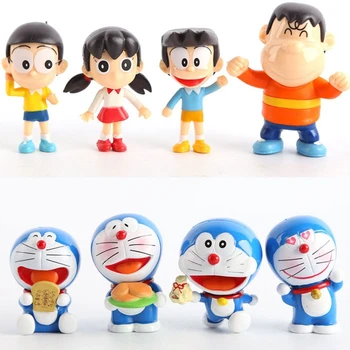 8 шт./лот 6 см ПВХ Высокое качество японского аниме фигурка набор doraemon фигурка детские игрушки