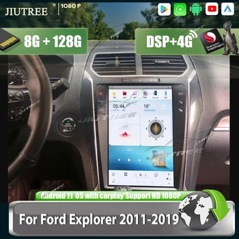 Android 11,0 Экран Tesla Автомобильный Радио Стерео Мультимедийный Плеер Для Ford Explorer 2011-2019 Carplay Android Auto 8G + 128G DSP IPS