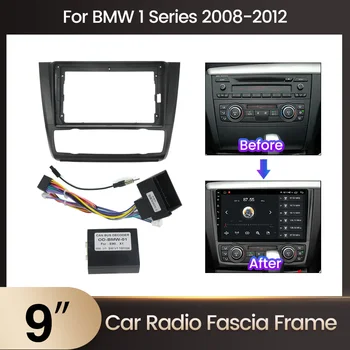 Android Автомобильный Радиоприемник Рамка Для BMW 1 Серии E81 E82 E87 E88 В 2004-2012 годах 2 Din Авто Стерео Панель Приборной панели Установочная Рамка