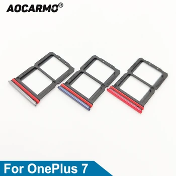 Aocarmo для OnePlus 7 Держатель для двух Sim-карт microSD Слот для лотка для Nano SIM-карт Запасные части p7819