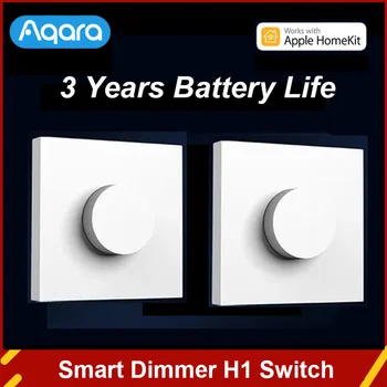 Aqara Dimmer Switch H1 Беспроводной поворотный переключатель Zigbee 3.0 с дистанционным управлением для умного домашнего освещения с приложением Homekit Aqara Home