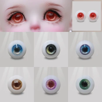 BJD Eyes Смола от 8 мм до 20 мм Ручная работа, Красочная Плоская основа, аксессуары для кукол с глазами аниме