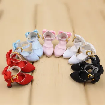 DBS Blyth кукла Шелковые туфли на высоком каблуке 2,5 см можно выбрать пять разных цветов Милый подарок для девочки Neo 1/6 BJD