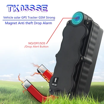 GPS-трекер на солнечной энергии TK05SSE Добавляет Водонепроницаемый Мощный магнит С перезаряжаемой съемной батареей емкостью 5000 мАч GPS-локатор