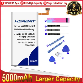 HSABAT 0 Цикл 5000 мАч EB-BG973ABU Батарея для Samsung GALAXY S10 S10 X S10X SM-G9730 G9730 Сменный Аккумулятор