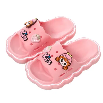 Kruleepo 3-30 лет, тапочки для родителей и детей, Домашние Противоскользящие сандалии для малышей, детская обувь