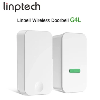 Linptech Linbell Беспроводной Дверной звонок с Автономным питанием G4L Не Требует Батареек Для Дистанционной Кнопки и Приемника С 36-канальной 5-уровневой Громкостью