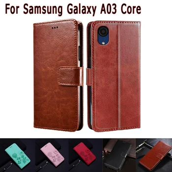 M-A032M Чехол для телефона Samsung Galaxy A03 Core Case, кожаный бумажник с откидной крышкой, чехол-книжка для Samsung Galaxy A03 A 03 Core Case