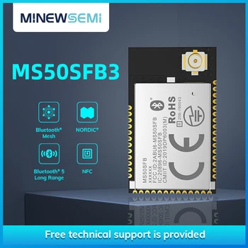 Minewsemi nRF52811 Умный Дом Zigbee 2,4 ГГц Беспроводной Передатчик MS50SFB3 IPEX Приемник Bluetooth 5,1 Модуль со Сверхнизким