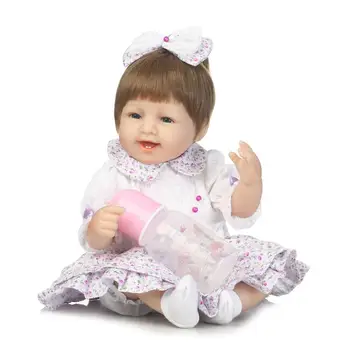 NPKCOLLECTION имитация reborn baby doll мягкая виниловая силиконовая кукла с сенсорной улыбкой для девочек, праздничные подарочные игрушки для детей на Рождество