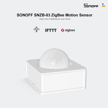 SONOFF SNZB-03 ZigBee Датчик движения Обнаруживает Срабатывание сигнализации о движении, Оповещение работает с приложением SONOFF ZigBee Bridge eWeLink APP