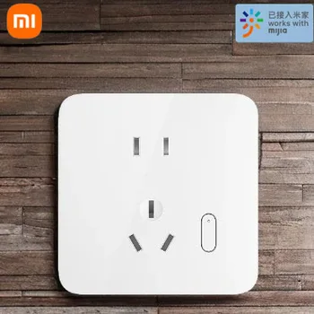 Xiaomi Mijia Smart Wall Power Socket Голосовое Управление OTA Upgrade Интеллектуальные Соединительные Розетки Домашняя Розетка 250 В Розетка Для спальни