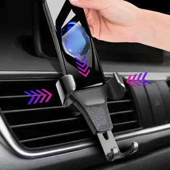 Автомобильный держатель Gravity для телефона с креплением на вентиляционное отверстие для мобильного телефона, подставка для смартфона с поддержкой GPS для iPhone 14 13 Xiaomi Samsung Phone