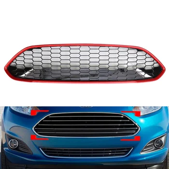 Автомобильный Передний бампер, Сотовая решетка, Сменная Решетка для Ford Fiesta MK7.5 2013 2014 2015 2016 2017