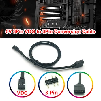 Адаптер заголовка синхронизации материнской платы RGB 5V VDG на 3-контактный кабельный разъем для преобразования