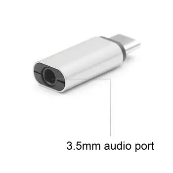 Адаптер стереозвука для наушников, универсальные аудиоадаптеры Type-c, Компактные портативные разъемы для наушников 3,5 мм