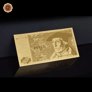 Банкнота из немецкой золотой фольги, мировая валюта Deutsche Mark, фальшивые деньги, Памятная банкнота, Сувенир, бизнес-подарок для коллекции