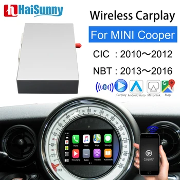 Беспроводной Carplay для MINI Cooper 2010-2016 Поддержка системы CIC NBT Android Auto iOS Зеркальная ссылка GPS Навигация Интерфейс Car play