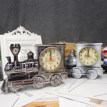 Будильник с локомотивом, прикроватные ленивые часы, украшение, новинка, креативный подарок на выпускной сезон