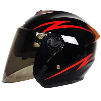 Винтажный Шлем Для Скутера Capacete Motocicleta Casco Patinete Электрический Шлем Безопасности Двигателя Скутера Pinlock Casque Moto Modulable