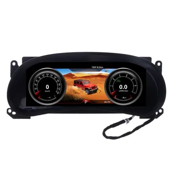 Виртуальный кокпит Android Digital Cluster для Jeep Wrangler 3 JK 2010 + Приборная панель спидометра, ЖК-экран, Мультимедийная автомобильная GPS-навигация