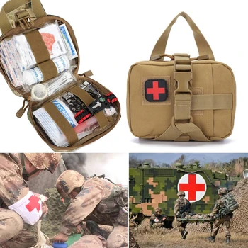 Военно-тактическая сумка Molle EDC, уличная медицинская аптечка первой помощи, предметы первой необходимости для выживания в кемпинге, на охоте и пешем туризме