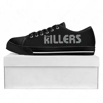 Высококачественные кроссовки The Killers Rock Band с низким берцем, мужские женские парусиновые кроссовки для подростков, повседневная обувь для пары, обувь на заказ