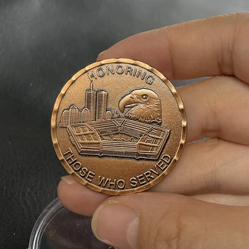 Голова Орла Пять Армий США Вызов Монета Значок Памятная Медаль Бронзовый Креативный Подарок Военные Поделки Кулон