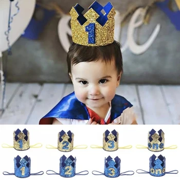 Декор для детского Дня рождения, Повязка на голову, Аксессуар для радужной шляпы принцессы для девочек