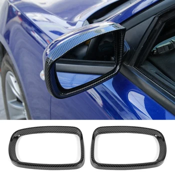 Декоративная накладка для бровей от дождя в зеркале заднего вида для Dodge Charger 2015-2021 Chrysler 300C 2011-2021, ABS из углеродного волокна