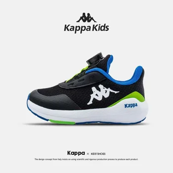 Детская обувь Kappa, детская обувь с низким верхом, поворотная кнопка, детские летние новые дышащие легкие кроссовки среднего размера