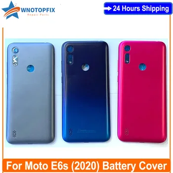 Для Motorola Moto E6s (2020) Задняя Крышка Батарейного отсека Задняя Стеклянная Крышка Корпуса Запасные Части Для Moto E6S Крышка Батарейного отсека XT2053