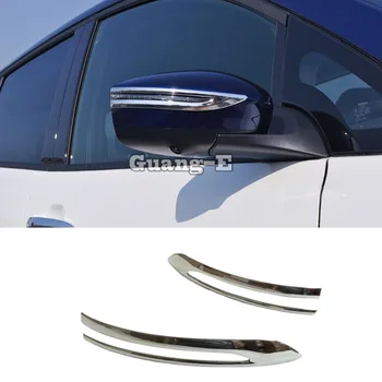 Для Nissan Leaf 2017 2018 2019 2020 2021 Автомобильный ABS Хромированный задний Боковое зеркало заднего вида для бровей, накладка на раму, Детали фонаря, капота