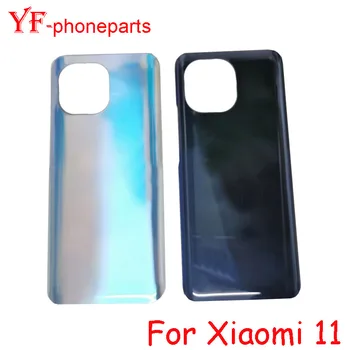 Для Xiaomi Mi 11 Задняя крышка батарейного отсека Задняя панель дверца Корпус Запасные части для корпуса