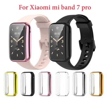 Жесткий Чехол для ПК Защитное Стекло Для Xiaomi Mi Band 7 Pro Smartwatch Защитный Бампер для Xiaomi Mi Band 7 Pro Cover