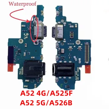 Зарядная Док-станция Для Samsung Galaxy A52 4G 5G SM-A525F SM-A526B Плата Зарядного Устройства Разъем USB-порта Гибкий Кабель