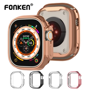 Защитный чехол FONKEN для Apple Watch 8 из ультрапрочного ТПУ, защитный чехол для часов iWatch серии 8 со сверхпрочной защитой от падений