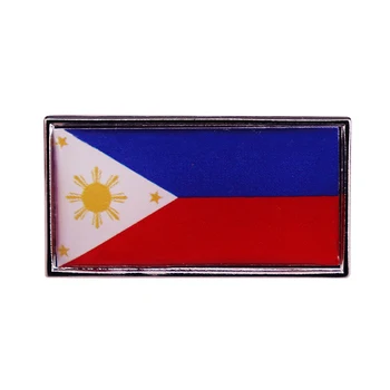 Значок-булавка с изображением флага Филиппин